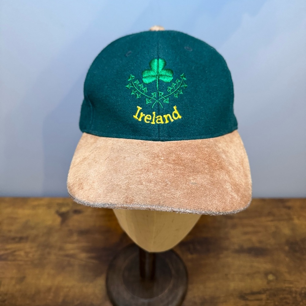 Shandon Ireland Wool Suede Bill Shamrock‎ Adjustable Green Hat